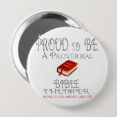 Proverbiële bijbelduim ronde button 4,0 cm (Voorkant /achterkant)