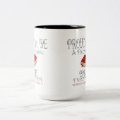 Proverbiële bijbelduim tweekleurige koffiemok (Center)