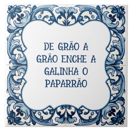 Provérbio português tegeltje (Voorkant)