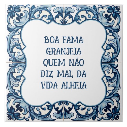 Provérbio português tegeltje (Voorkant)