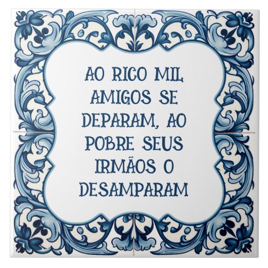 Provérbio português tegeltje (Voorkant)