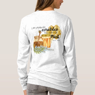 Proverbios 16.24 Camisa de Mujer con versiculo  T-shirt