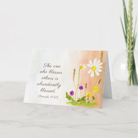 Proverbs 11:25 Een die anderen de schuld geeft, is Kaart (Voorkant)