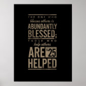 Proverbs 11:25 poster (Voorkant)