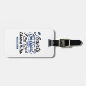 Proverbs 12:25 Bible Verse – Kind Word Art Bagagelabel (Voorkant horizontaal)