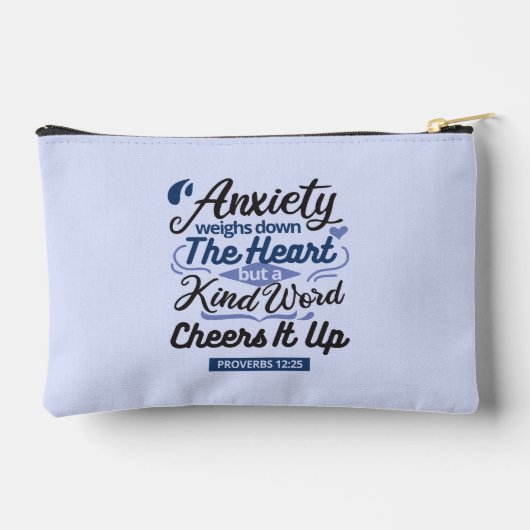 Proverbs 12:25 Bible Verse – Kind Word Art Etui (Achterkant)