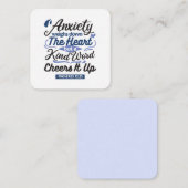 Proverbs 12:25 Bible Verse – Kind Word Art Notitiekaartje (Voorkant / Achterkant)