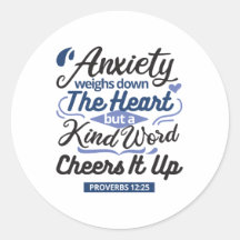 Proverbs 12:25 Bible Verse – Kind Word Art
