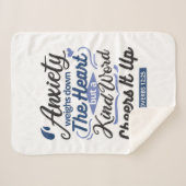 Proverbs 12:25 Bible Verse – Kind Word Art Sherpa Deken (Voorkant (horizontaal))