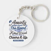 Proverbs 12:25 Bible Verse – Kind Word Art Sleutelhanger (Achterkant)
