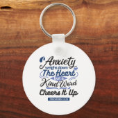 Proverbs 12:25 Bible Verse – Kind Word Art Sleutelhanger (Voorkant)