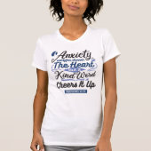 Proverbs 12:25 Bible Verse – Kind Word Art T-shirt (Voorkant)