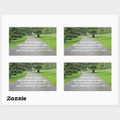 Proverbs 13:20 Hij die loopt met wijze mannen Rechthoekige Sticker (Vel)