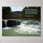 Proverbs 13-20 Waterval Poster (Voorkant)
