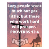 PROVERBS 13:4 FOTO AFDRUK (Voorkant)