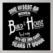 Proverbs 14:1-Poster Poster (Voorkant)