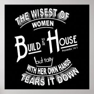Proverbs 14:1-Poster Poster