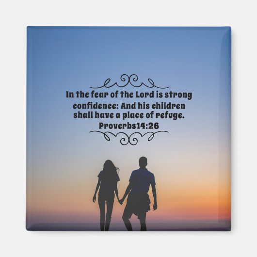 Proverbs 14:26:)2 Magnet (Voorkant)