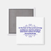 Proverbs 14:26 Magnet (Voorkant / Achterkant)