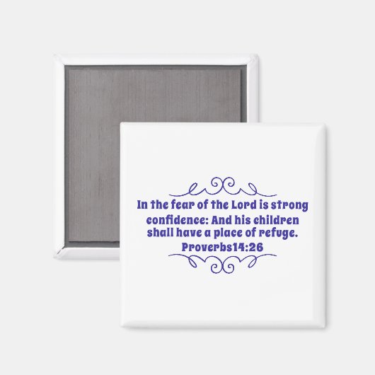 Proverbs 14:26 Magnet (Voorkant / Achterkant)