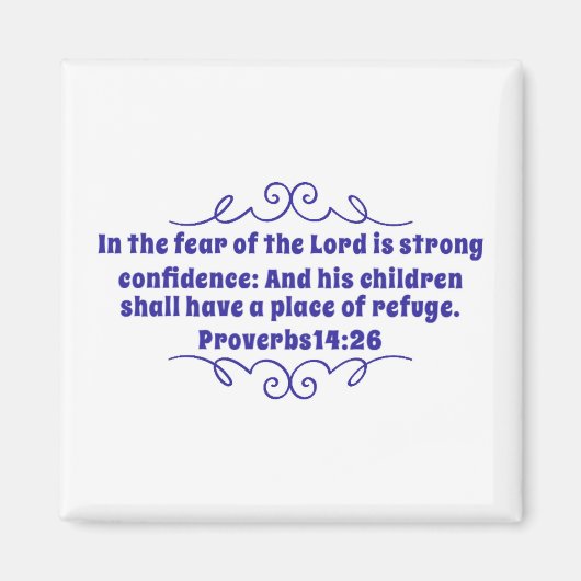 Proverbs 14:26 Magnet (Voorkant)