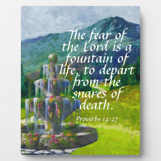 Proverbs 14:27 fotoplaat (Voorkant)