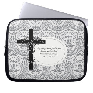 Proverbs 14:7 Laptop- of Netbook Carrier-Sleeve Laptop Sleeve