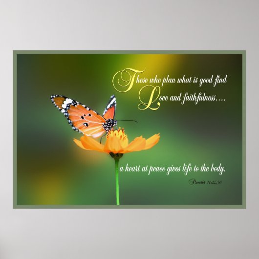 Proverbs 14 Afdrukken van scripts Poster (Voorkant)