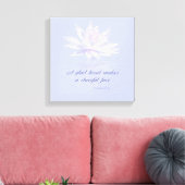 Proverbs 15:13 | Bijbelse versie | Lavender Water  Canvas Afdruk (Insitu (Woonkamer))