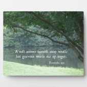 Proverbs 15:1 Een zachte antwoordkalnetje verderop Fotoplaat (Voorkant)