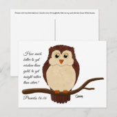 Proverbs 16:16 - Briefkaart (Voorkant / Achterkant)