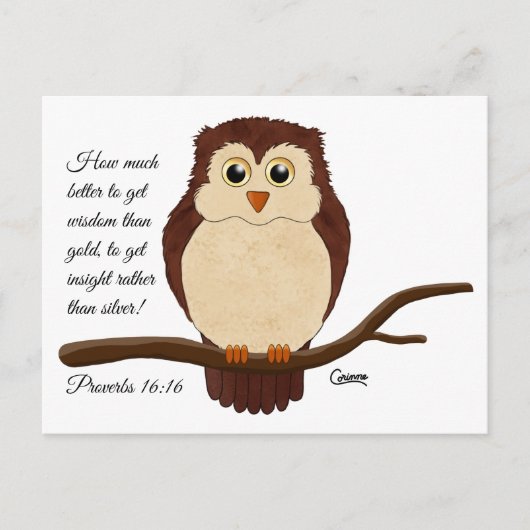 Proverbs 16:16 - Briefkaart (Voorkant)