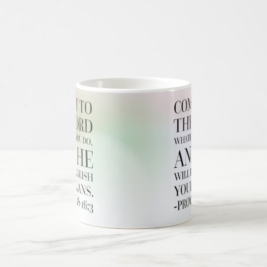 Proverbs 16:3 Bijbelcitaat Koffiemok (Center)