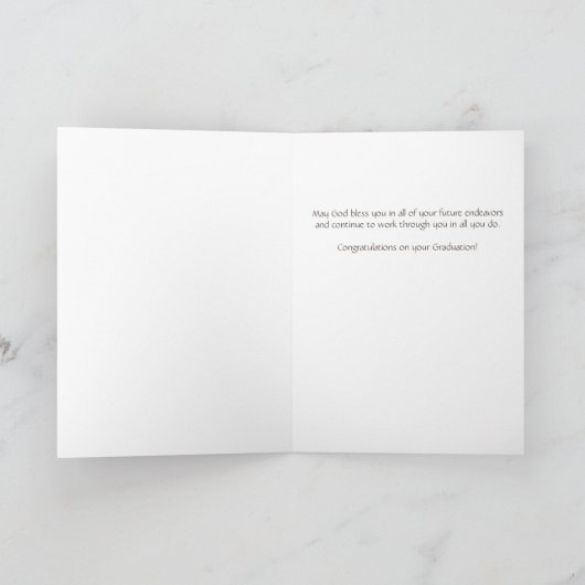 Proverbs 16:3 van het religieuze Afstuderen gefeli Kaart (Binnen)