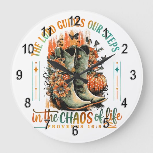 Proverbs 16:9 grote klok (Voorkant)