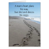 Proverbs 16:9 Kaart zonder stempels (Voorkant)