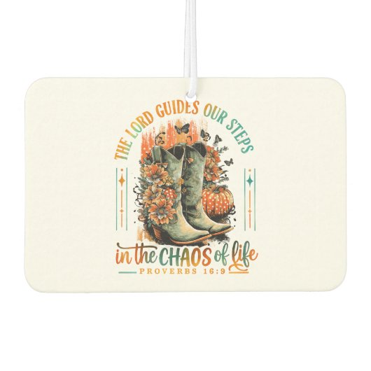 Proverbs 16:9 luchtverfrisser (Voorkant)