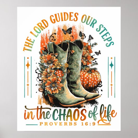 Proverbs 16:9 poster (Voorkant)