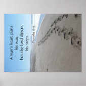 Proverbs 16:9 Poster zonder stempels (Voorkant)