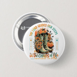 Proverbs 16:9 ronde button 5,7 cm