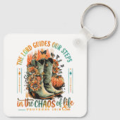 Proverbs 16:9 sleutelhanger (Achterkant)