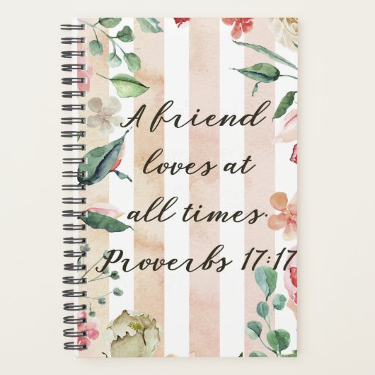 Proverbs 17:17 Een vriend houdt van bij All Times Planner (Voorkant)