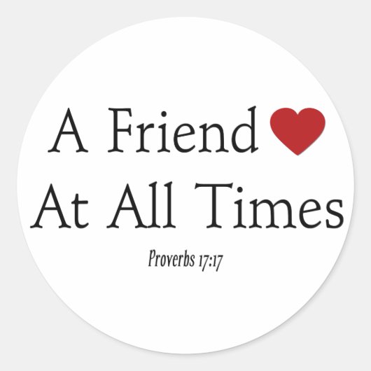 Proverbs 17:17 Sticker (Voorkant)