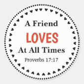 Proverbs 17:17 Sticker (Voorkant)