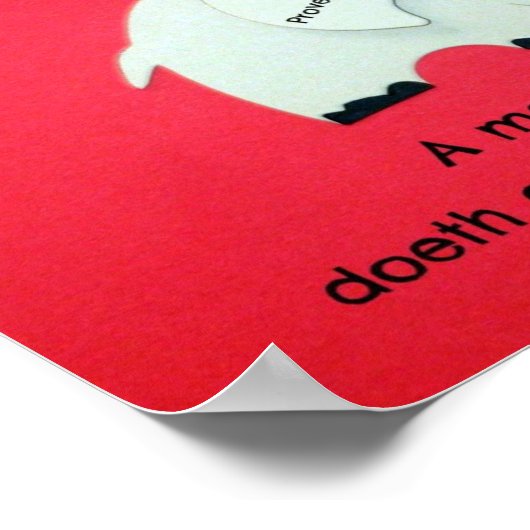 Proverbs 17:22 A Merry Heart Doeth Good... Poster (Hoek)