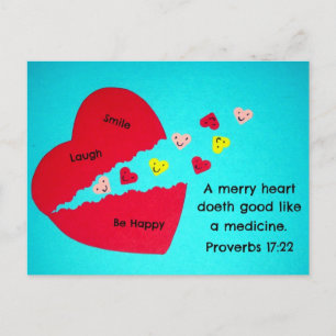 Proverbs 17:22 briefkaart