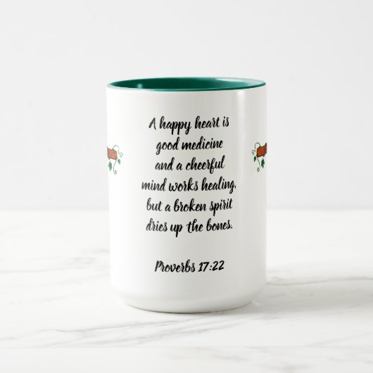 Proverbs 17:22 - Mok 15 oz (Midden)