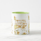 Proverbs 17:6 KJV Bijbelscripts Pic Two-Tone Mok (Midden)