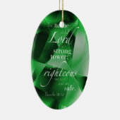 Proverbs 18:10 keramisch ornament (Rechts)