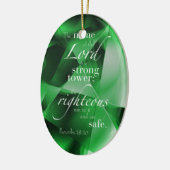Proverbs 18:10 keramisch ornament (Links)